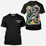 Road On The Back Massage Game T-shirt - Personalized Father All Over Shirt
