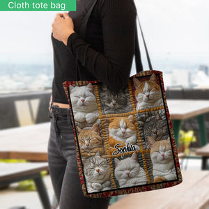 Cute Cats - Personalized Cat Tote Bag
