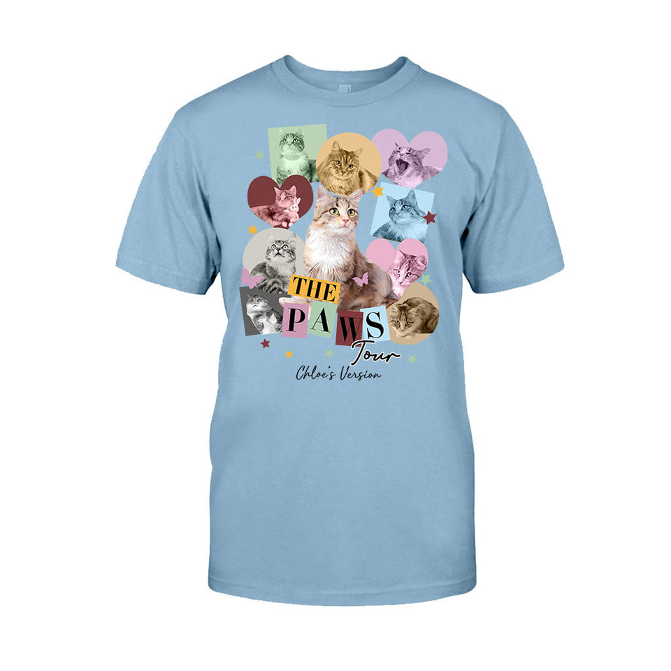 The Paws Tour Pet's Version - Personalized Cat T-shirt And Hoodie