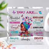 You Are - Personalized African American Custom Shaped Acrylic Plaque