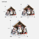 Any Title Cute Snowman - Personalized Grandma Custom Shaped Wood Sign