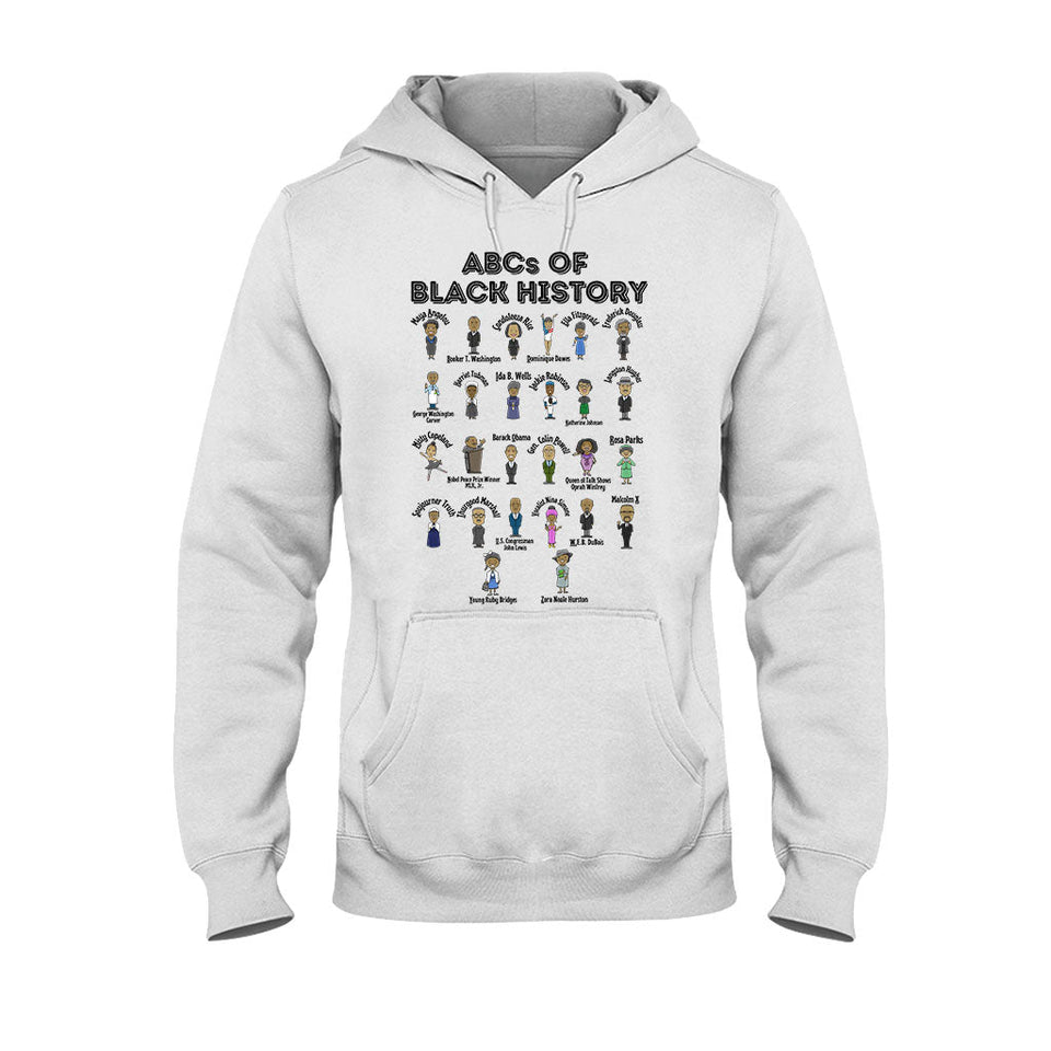ABCs Of Black History - Personalized African American T-shirt And Hoodie