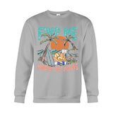 Find Me Under The Palms Reading Girl - Personalized Sea Lover T-shirt And Hoodie