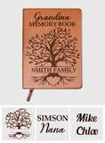 Grandma/ Grandpa/ Abuela... Memory book - Personalized Grandma Leather Journal
