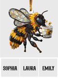 Love Bees - Personalized Bee Custom Shaped Ornament
