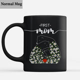 First Mom Now Grandma Bear Daisy - Personalized Grandma Mug