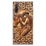 A Girl And Her Horse - Personalized Horse Phone Case