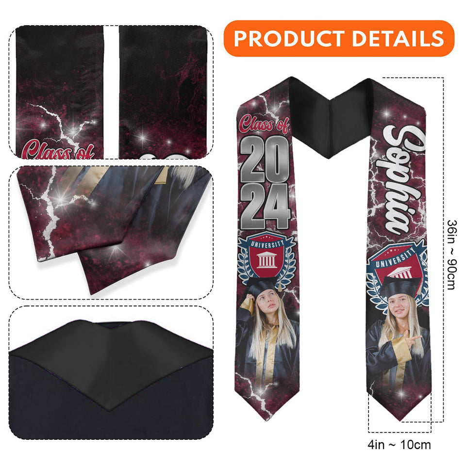 Proud Graduation 2024 - Personalized Graduation Graduation Stole