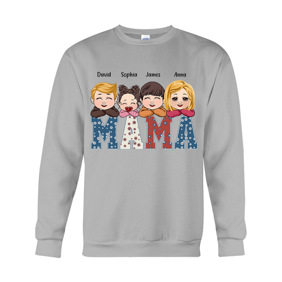 American Mama Any Title Vintage Retro Style - Personalized Mother T-shirt And Hoodie