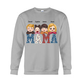 American Mama Any Title Vintage Retro Style - Personalized Mother T-shirt And Hoodie