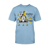Grandma's Reasons To Bee Happy - Personalized Grandma T-shirt And Hoodie