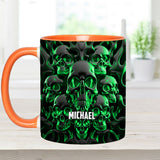 Melted Skull - Personalized Skull Accent Mug