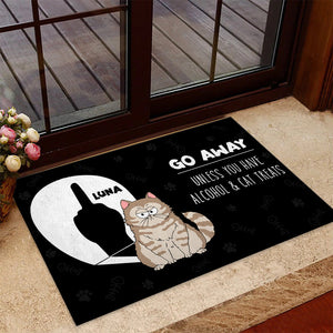 Go Away Unless You Have Cat Treat - Personalized Cat Doormat