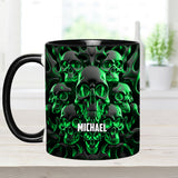 Melted Skull - Personalized Skull Accent Mug