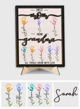 First Mom Now Grandma - Personalized Mother 2 Layered Wood Sign / Wood Plaque