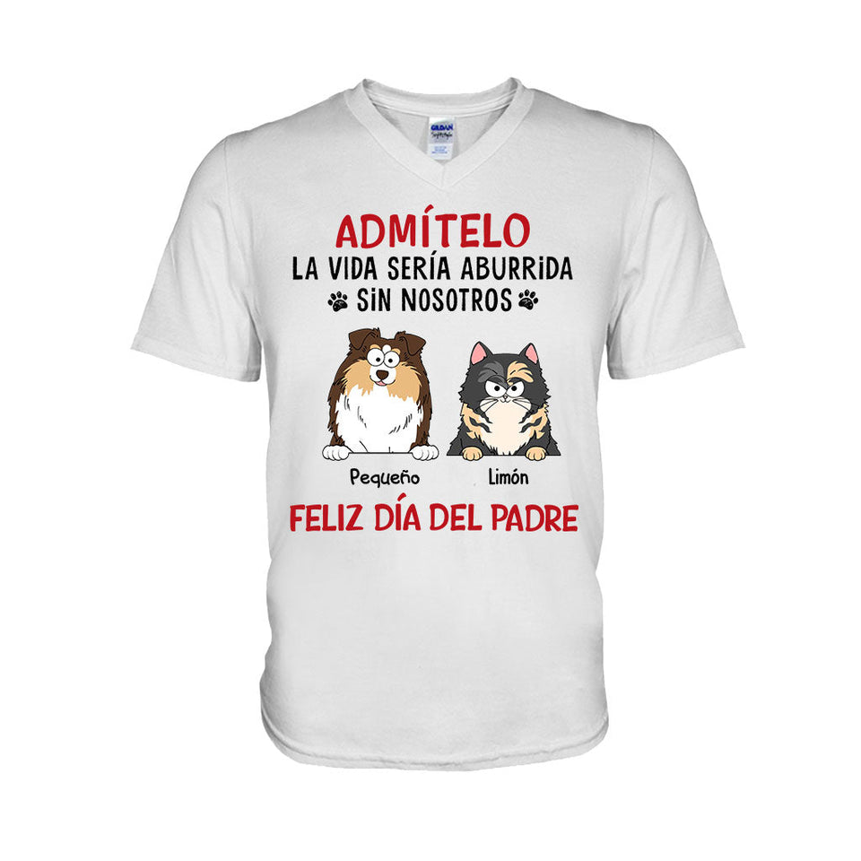 La Vida Sería Aburrida Sin Mí - Personalized Dog T-shirt And Hoodie