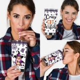 Crazy Cat Witch - Personalized Witch Tumbler