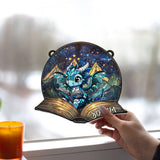 Fantasy Book Reader - Personalized Book Window Hanging Suncatcher Ornament