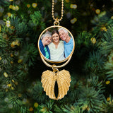 My Mind Still Talks To You - Personalized Memorial Wings Ornament