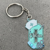 Nurse Letter - Personalized Nurse Keychain