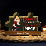 You Are My Missing Piece - Personalized Couple Shaped Led Night Light