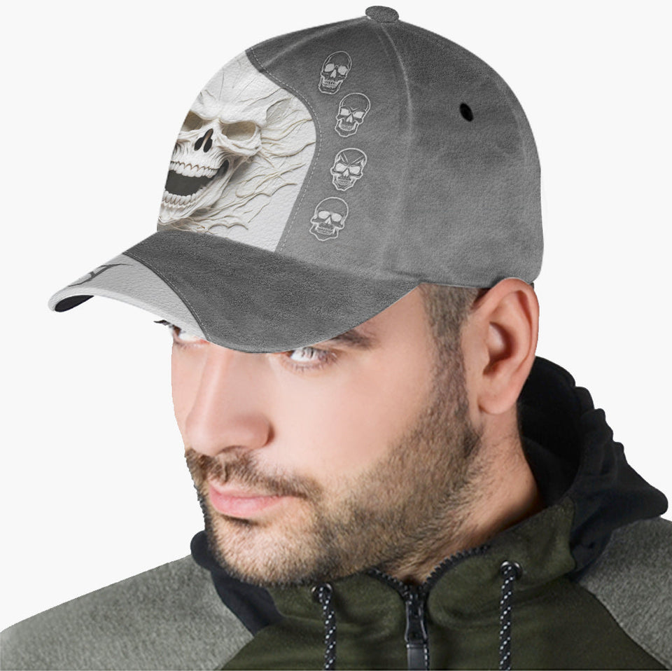 Beautiful White Skeleton - Personalized Skull Classic Cap