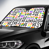 Love is Love - LGBT Support Car Sunshade