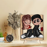 Y2K Couple - Personalized Couple 2 Layered Wood Sign / Wood Plaque