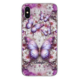 Floral Butterflies - Personalized Butterfly Phone Case