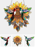 Beautiful Hummingbirds Sunshine - Hummingbird Window Hanging Suncatcher Ornament