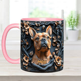 Lovely Frenchie - Personalized Dog Accent Mug