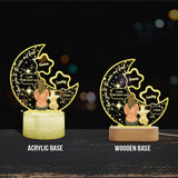 I Miss You - Personalized Dog Shaped Plaque Light Base