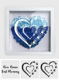First Mom Now Grandma - Personalized Grandma Flower Shadow Box