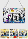 Girls Will Be Girls - Personalized Witch Window Hanging Suncatcher Ornament