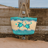 Beach Please Turle Version - Personalized Turtle Beach Bag