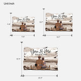 You And Me We Got This - Personalized Couple Custom Shaped Wood Sign
