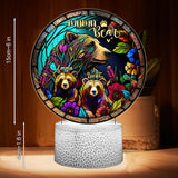 Mama Bear - Personalized Mother Shaped Plaque Light Base