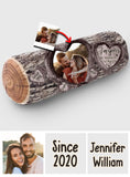 I'm Yours No Returns Or Refunds Any Photo Any Name - Personalized Couple Shaped Pillow