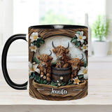 Love Highland Cows - Personalized Accent Mug