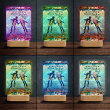 You & Me And The Sea - Personalized Scuba Diving Shaped Plaque Light Base
