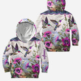 Beautiful Hummingbird - Personalized Hummingbird Hoodie and Leggings