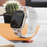 I Love You Till The End Of Time - Personalized Couple Apple Watch Band