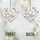 Floral Inflated Hands Holding - Personalized Grandma Car Ornament