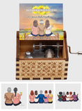 Mother And Daughters - Personalized Mother Hand Crank Music Box