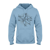 Hand In Hand - Personalized Grandpa T-shirt And Hoodie
