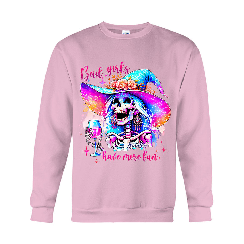 Bad Girls Have More Fun - Personalized Witch T-shirt And Hoodie