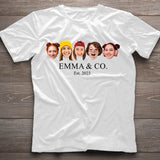 Besties & Co. Face Custom - Personalized Bestie T-shirt And Hoodie