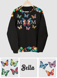 Mom Butterfly Colorful Stained Glass Pattern - Personalized Mother All Over Shirt