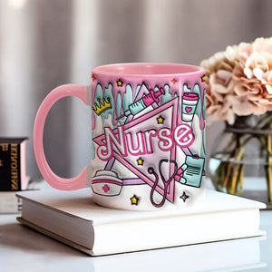 Proud Nurse - Personalized Nurse Accent Mug