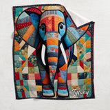 Beautiful Elephant - Personalized Elephant Blanket